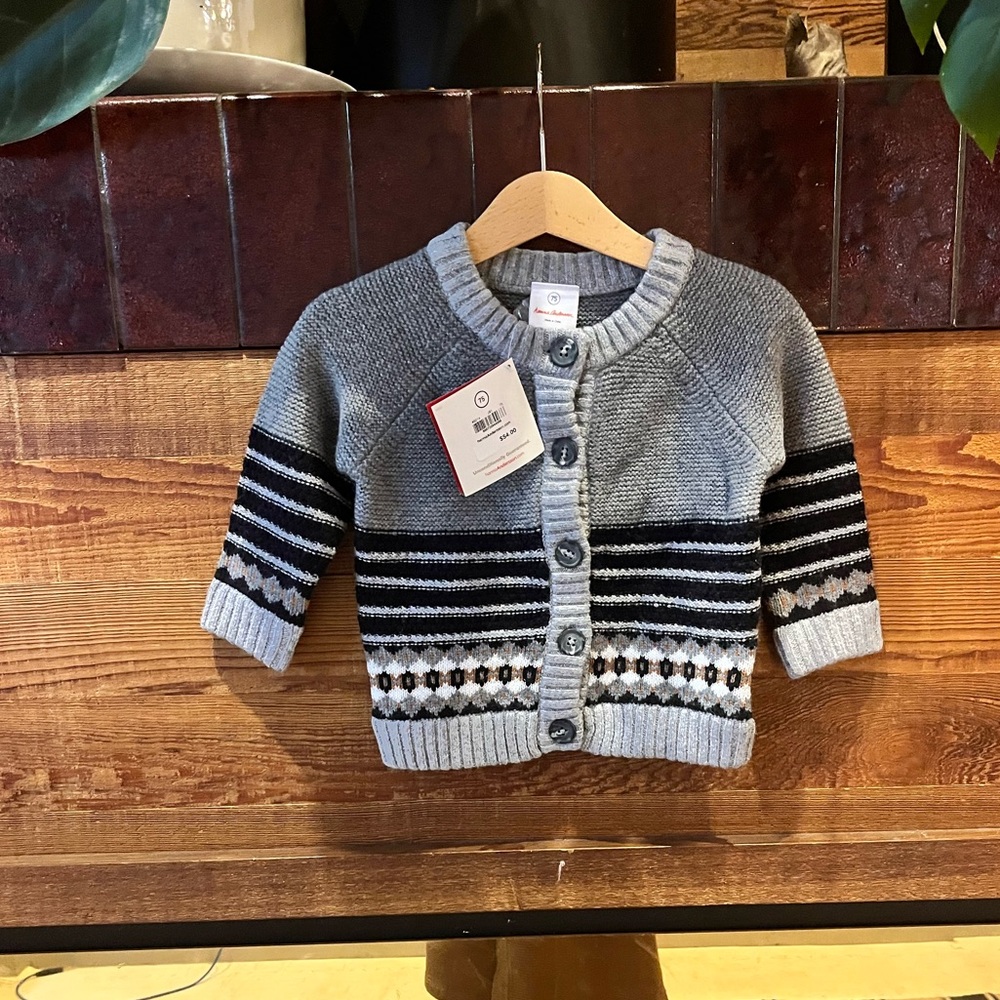 Hanna Andersson 12-18 month knit sweater. Perfectly new with tags.